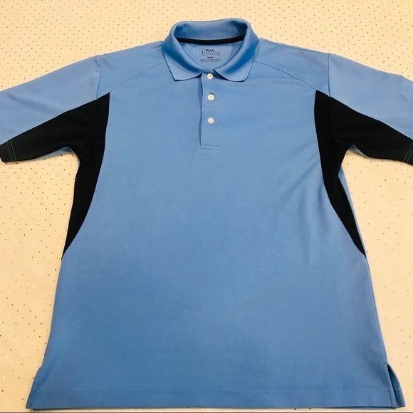 PGA Tour Blue Short Sleeve Dress Golf Polo - Picture 2 of 8